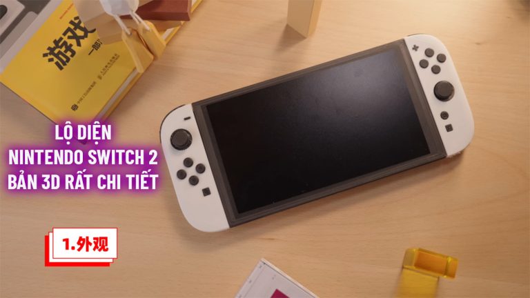 Lộ diện Nintendo Switch 2 bản 3D rất chi tiết