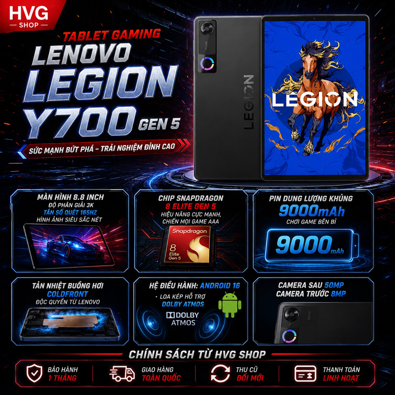 Máy tính bảng chơi game Lenovo Legion Tab Gen 5