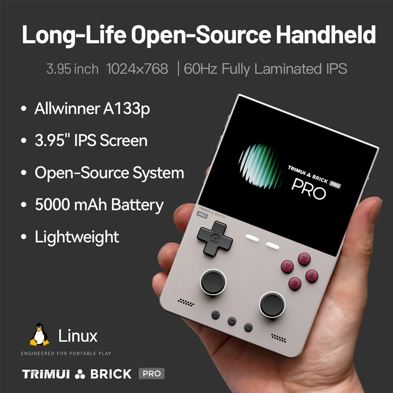 Máy chơi game cầm tay Retro TRIMUI Brick Pro - Hình ảnh 5